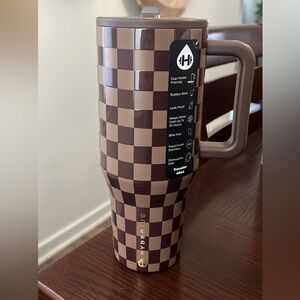 HydroJug Brown and Tan Checkered Bottle